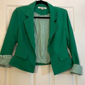 Green blazer forever 21